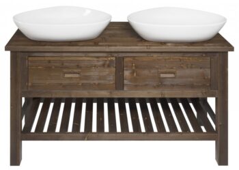 SAPHO - BRAND umývadlová skrinka 130x73x50cm, morený smrek BA131S