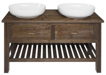 SAPHO - BRAND umývadlová skrinka 130x73x50cm, morený smrek BA131S