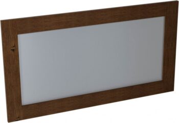 SAPHO - BRAND zrkadlo v drevenom ráme 130x70cm, morený smrek BA061S