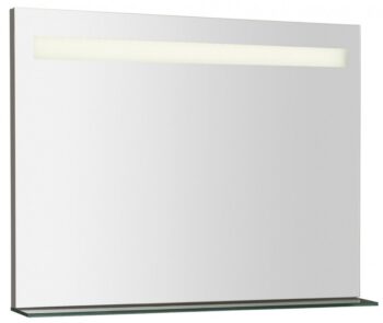 SAPHO - BRETO zrkadlo  s LED osvetlením a policou 80x60,8cm BT080