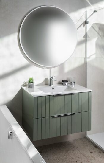 SAPHO - CIRASA umývadlová skrinka 69,8x52x46cm, verde strip CR701-4444S