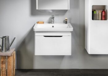 SAPHO - ELLA umývadlová skrinka 56,5x39x43cm s umývadlom CITY, biela (70060) EL060-3030-01