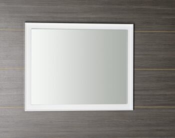 SAPHO - FLUT LED podsvietené zrkadlo 90x70cm, biela FT090