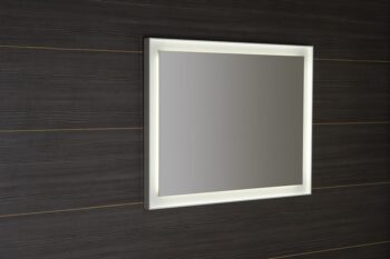 SAPHO - FLUT LED podsvietené zrkadlo 90x70cm, biela FT090