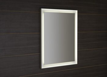 SAPHO - FLUT LED podsvietené zrkadlo 90x70cm, biela FT090