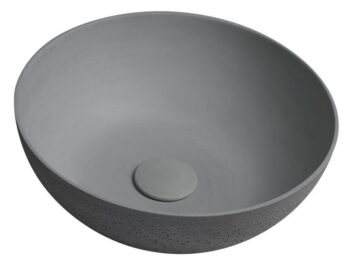 SAPHO - FORMIGO betónové umývadlo na dosku, primere 39cm, šedá mat FG317