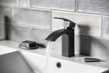 SAPHO - GINKO 35 stojánkova umývadlová batéria, ECO miešacia kartuša, čierna mat 1101-02B-01