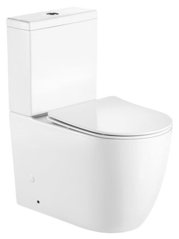 SAPHO - INFINITY RIMLESS WC kombi misa s nádržkou, spodný/zadný odpad, biela PC105WR