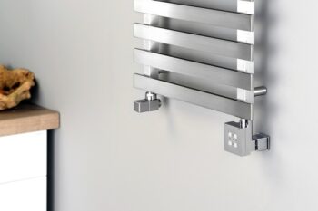 SAPHO - KTX vykurovacia tyč s termostatom s krytom pre kábel, 800 W, chróm KTX-CW-800