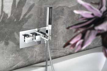 SAPHO - LATUS podomietková sprchová termostatická batéria vrátane ručnej sprchy, 2/3 výstupy, chróm 1102-45