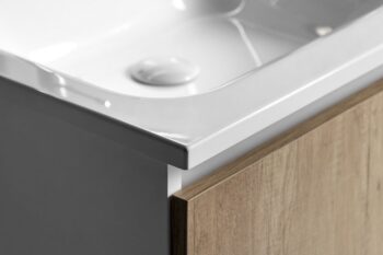 SAPHO - LOREA skrinka s umývadlom 141x46x51,5cm (70+70cm), pravá, biela matná LE070-3131-R-04