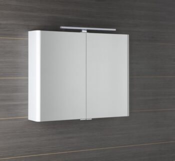 SAPHO - LUCIE galérka s LED osvetlením, 86x70x17cm, biela LU085-0030
