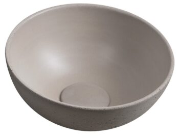 SAPHO - MINOR betónové umývadlo na dosku, priemer 26cm, piesková mat MR26014
