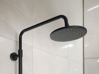 SAPHO - PAX sprchový stĺp s pákovou batériou, čierna mat XA139/15