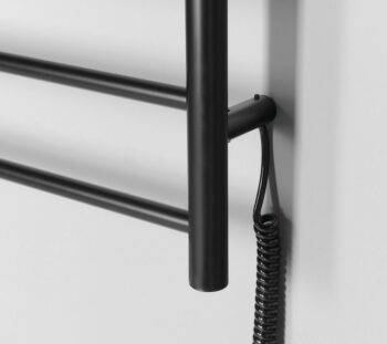 SAPHO - REDONDO elektrický sušiak uterákov, guľatý, 500x900 75 W, čierny mat ER220BV