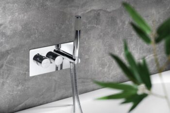 SAPHO - RHAPSODY podomietková sprchová termostatická batéria vrátane ručnej sprchy, 2/3 výstupy, chróm 5508