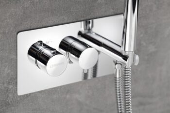 SAPHO - RHAPSODY podomietková sprchová termostatická batéria vrátane ručnej sprchy, 2/3 výstupy, chróm 5508