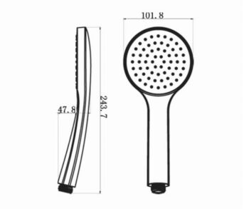 SAPHO SAPHO - Podomietkový sprchový set s termostatickou batériou, box, 2 výstupy, čierna mat RH399B-01
