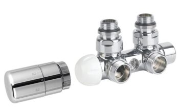 SAPHO - TWIN termostatická pripojovacia súprava ventilu pre stredové pripojenie, pravá, chróm CP3010
