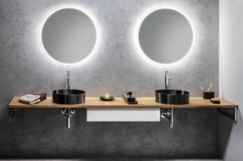 SAPHO - VISO guľaté zrkadlo s LED osvetlením, ø 90cm VS090