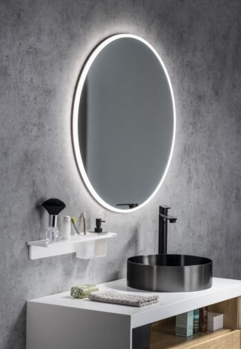 SAPHO - VISO guľaté zrkadlo s LED osvetlením, ø 90cm VS090