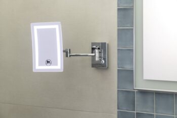 SAPHO - Závesné kozmetické zrkadlo LED, 160x240, chróm MW834