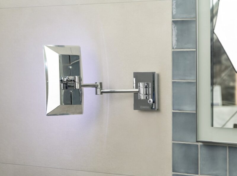 SAPHO - Závesné kozmetické zrkadlo LED, 160x240, chróm MW834 SAPHO - Závesné kozmetické zrkadlo LED, 160x240, chróm MW834