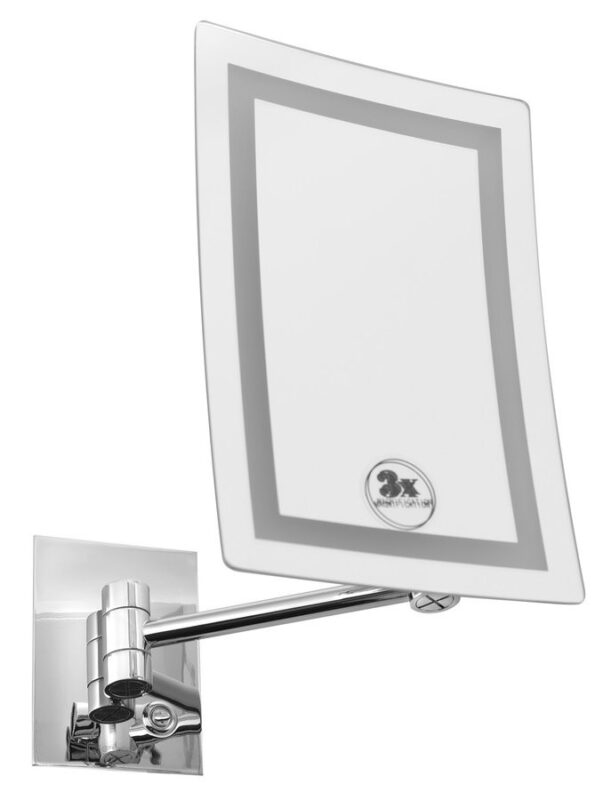 SAPHO - Závesné kozmetické zrkadlo LED, 160x240, chróm MW834 SAPHO - Závesné kozmetické zrkadlo LED, 160x240, chróm MW834