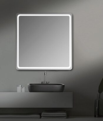 SAPHO - Zrkadlo NYX s LED osvetlením 80x80cm NY080