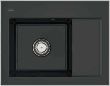 VILLEROY & BOCH VILLEROY & BOCH - Keramický drez Villeroy & Boch Subway 45 Compact, 331201R7, Pure Black 331201R7