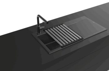 VILLEROY & BOCH VILLEROY & BOCH - Keramický drez Villeroy & Boch Subway Style 50, 335101R7, Pure Black 335101R7
