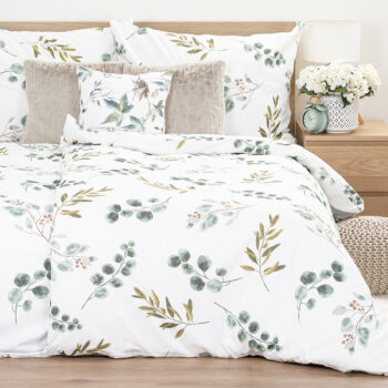 4Home Bavlnené obliečky Eukalyptus, 140 x 220 cm, 70 x 90 cm