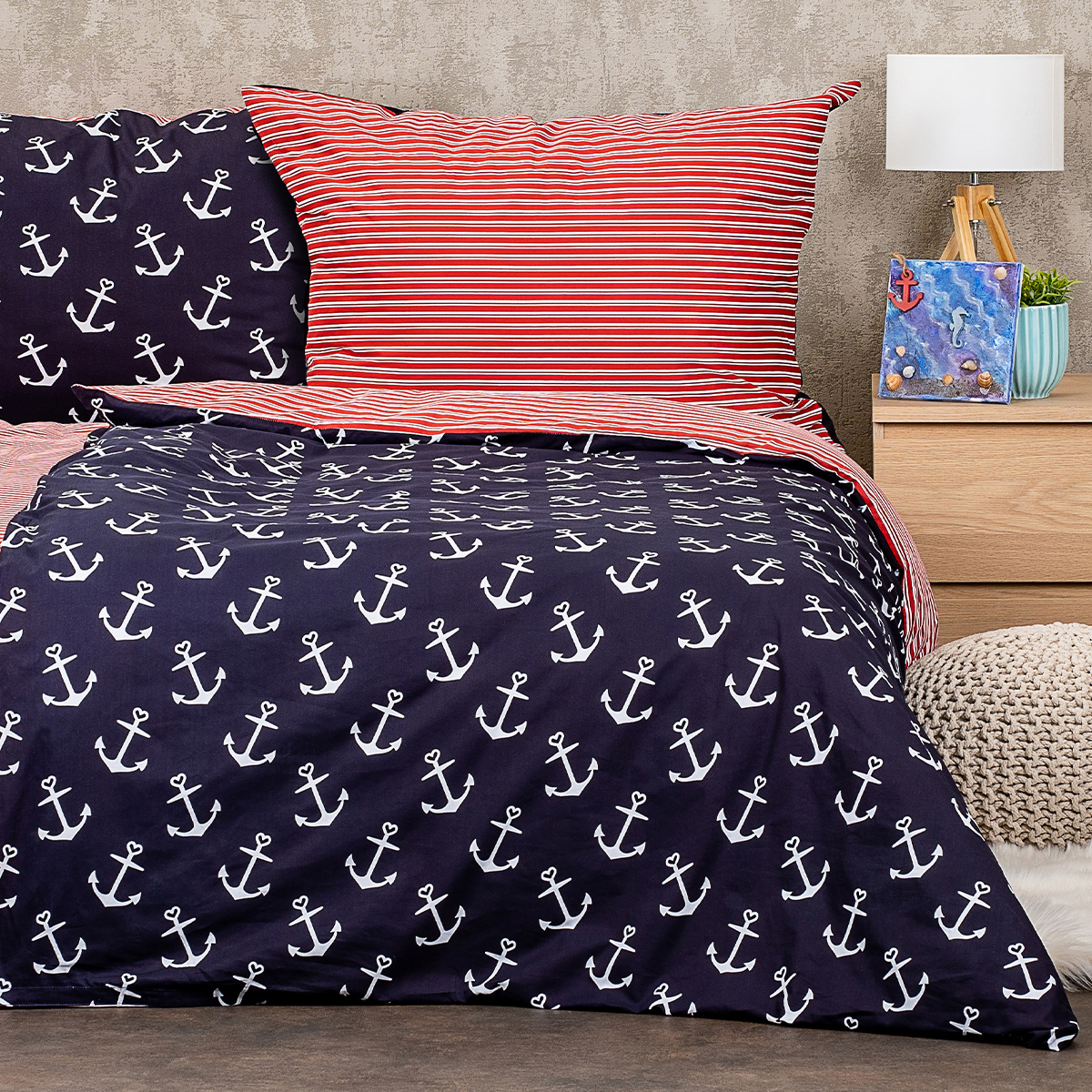 4Home Bavlnené obliečky Marine, 160 x 200 cm, 70 x 80 cm 4Home Bavlnené obliečky Marine, 160 x 200 cm, 70 x 80 cm