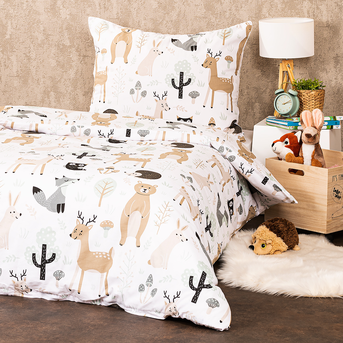 4Home Bavlnené obliečky Nordic Friends, 160 x 200 cm, 70 x 80 cm 4Home Bavlnené obliečky Nordic Friends, 160 x 200 cm, 70 x 80 cm