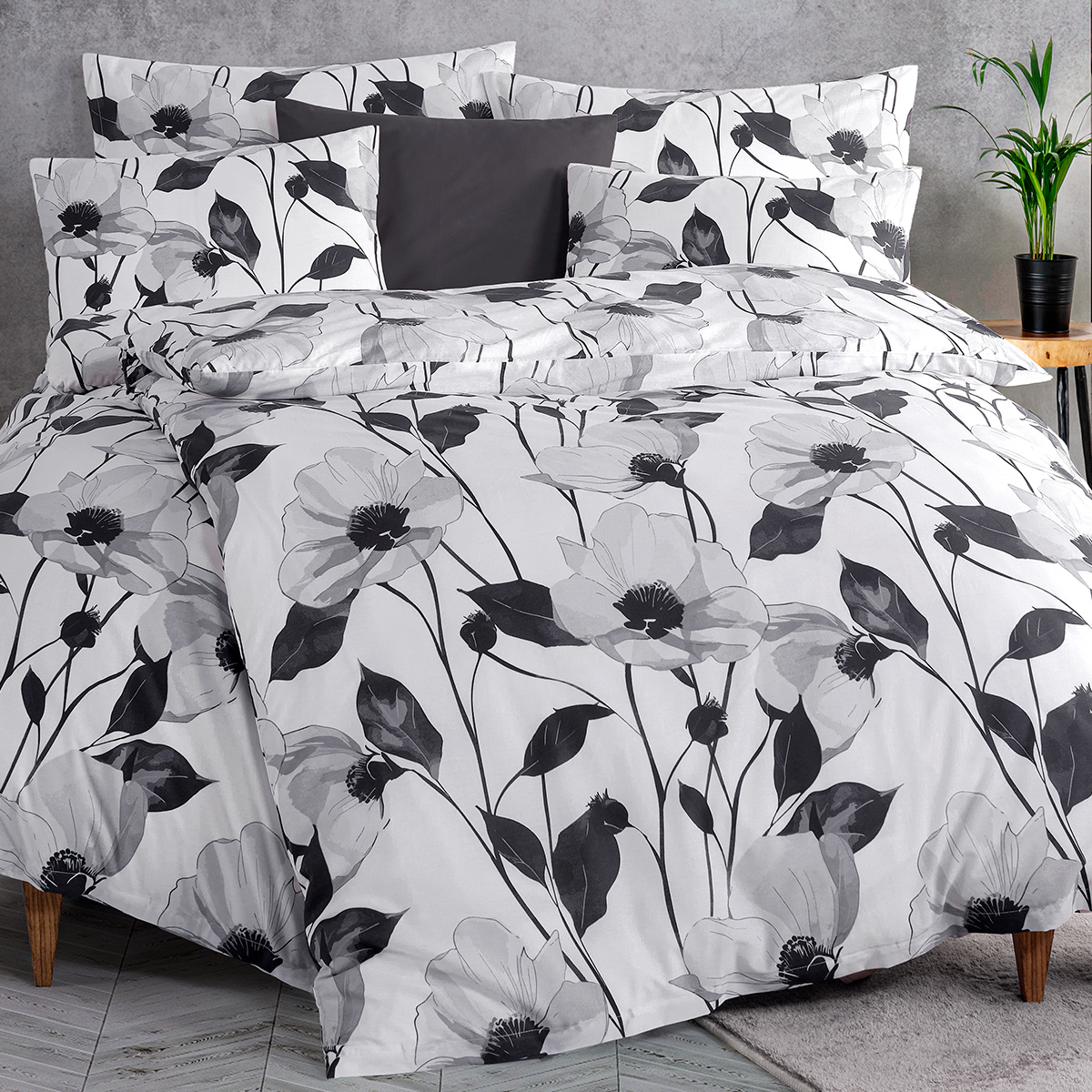 4Home Bavlnené obliečky renforcé Monochrome Bloom, 140 x 200 cm, 70 x 90 cm 4Home Bavlnené obliečky renforcé Monochrome Bloom, 140 x 200 cm, 70 x 90 cm