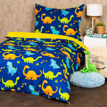 4Home Dětské bavlnené obliečky Dino, 140 x 200 cm, 70 x 90 cm
