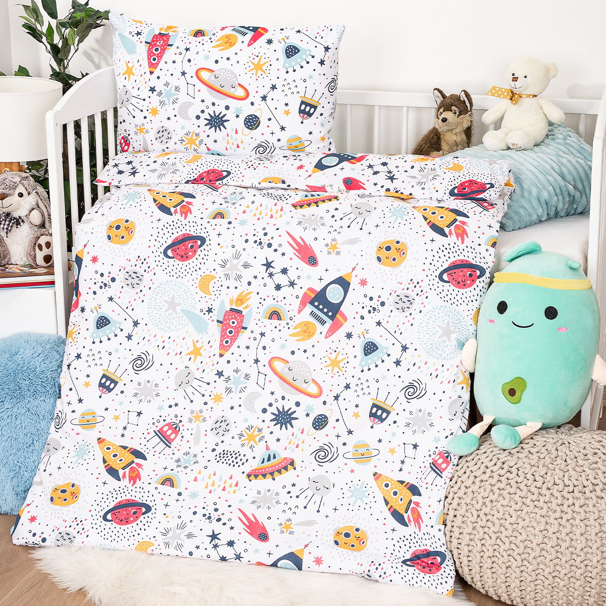 4Home Detské bavlnené obliečky do postieľky Cosmic Adventure, 100 x 135 cm, 40 x 60 cm 4Home Detské bavlnené obliečky do postieľky Cosmic Adventure, 100 x 135 cm, 40 x 60 cm