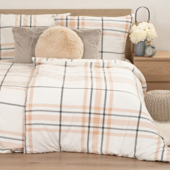 4Home Flanelové obliečky Elegant Plaid, 140 x 220 cm, 70 x 90 cm