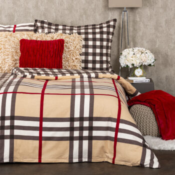 4Home Flanelové obliečky Kocka, 140 x 220 cm, 70 x 90 cm