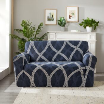 4Home Napínací poťah na kreslo Elegant modrá, 90-140 cm + obliečka na vankúšik zadarmo, 90-140 cm