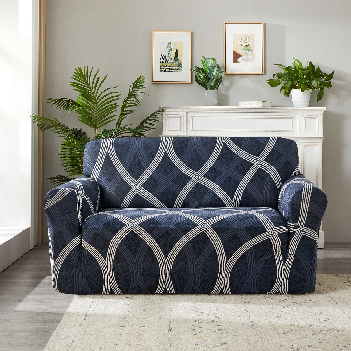 4Home Napínací poťah na kreslo Elegant modrá, 90-140 cm + obliečka na vankúšik zadarmo, 90-140 cm 4Home Napínací poťah na kreslo Elegant modrá, 90-140 cm + obliečka na vankúšik zadarmo, 90-140 cm