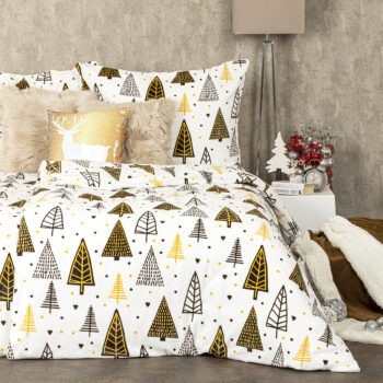 4Home Obliečky mikroflanel Nordic Tree, 140 x 200 cm, 70 x 90 cm