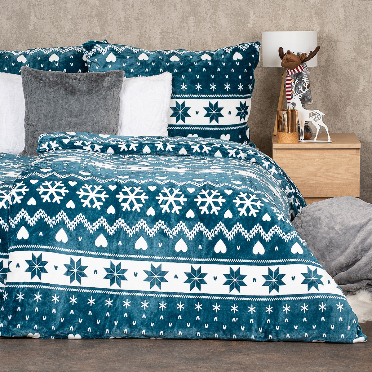 4Home Obliečky mikroflanel Nordic love, 140 x 220 cm, 70 x 90 cm 4Home Obliečky mikroflanel Nordic love, 140 x 220 cm, 70 x 90 cm