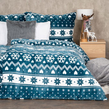 4Home Obliečky mikroflanel Nordic love, 160 x 200 cm, 70 x 80 cm