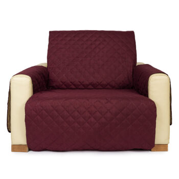 4Home Prehoz na kreslo Doubleface bordó/béžová, 60 x 220 cm