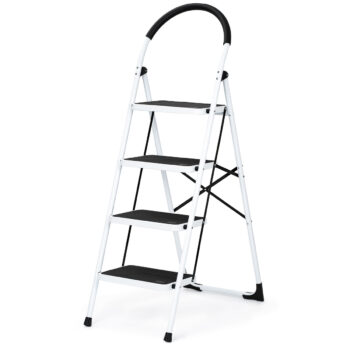 4Home Skladacie oceľové schodíky Steps, 4 stupne, 4 stupne