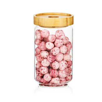 4Home Sklenená dóza na potraviny s viečkom Bamboo Style, 800 ml, 800 ml