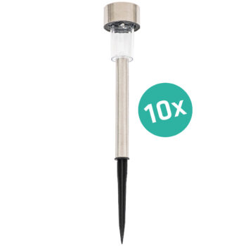 4Home Súprava solárnych LED lámp, 10 ks, teplá biela