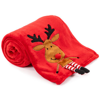 4Home Vianočná deka Happy Reindeer, 150 x 200 cm
