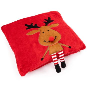 4Home Vianočná obliečka na vankúšik Happy Reindeer, 40 x 40 cm
